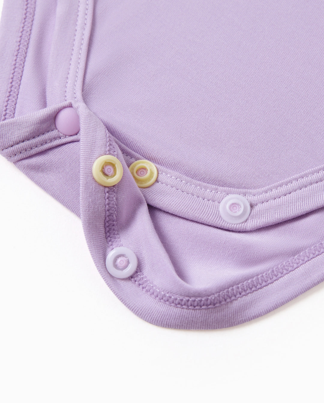 Bamboo Baby Girl Solid Color 3-Piece Rompers Set Purple