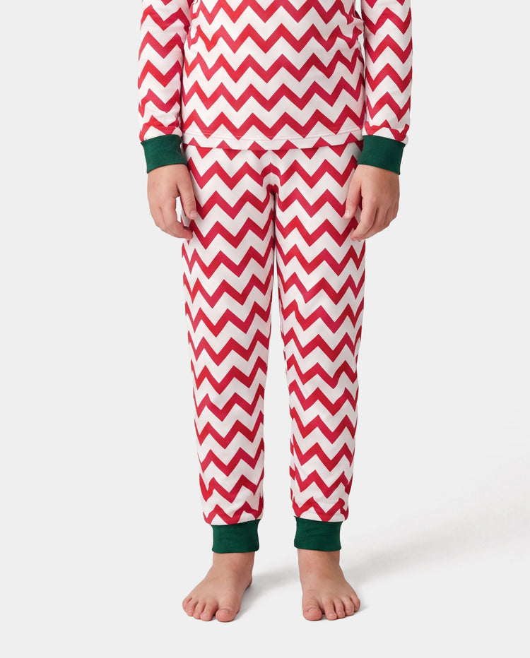 Christmas / Halloween Pajamas 2-piece Pajama Set With Childlike Print for Toddler / Kids ( Snug-Fitting ) Color block
