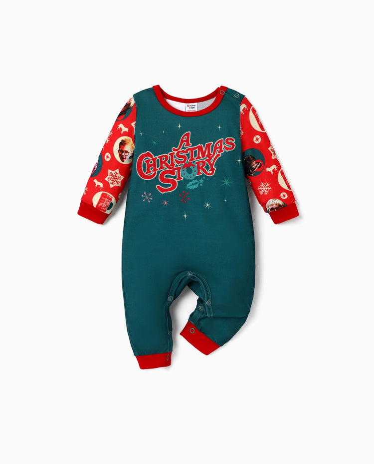 Eine Weihnachtsgeschichte Familienpassend Weihnachtslampe Grafik Schlafanzug-Sets mit Weihnachtssocken