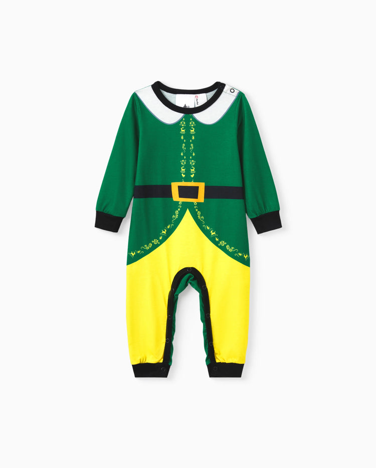 ELF Pyjamas für die Familie passend - Weihnachten PJ Sets (schwer entflammbar) grün