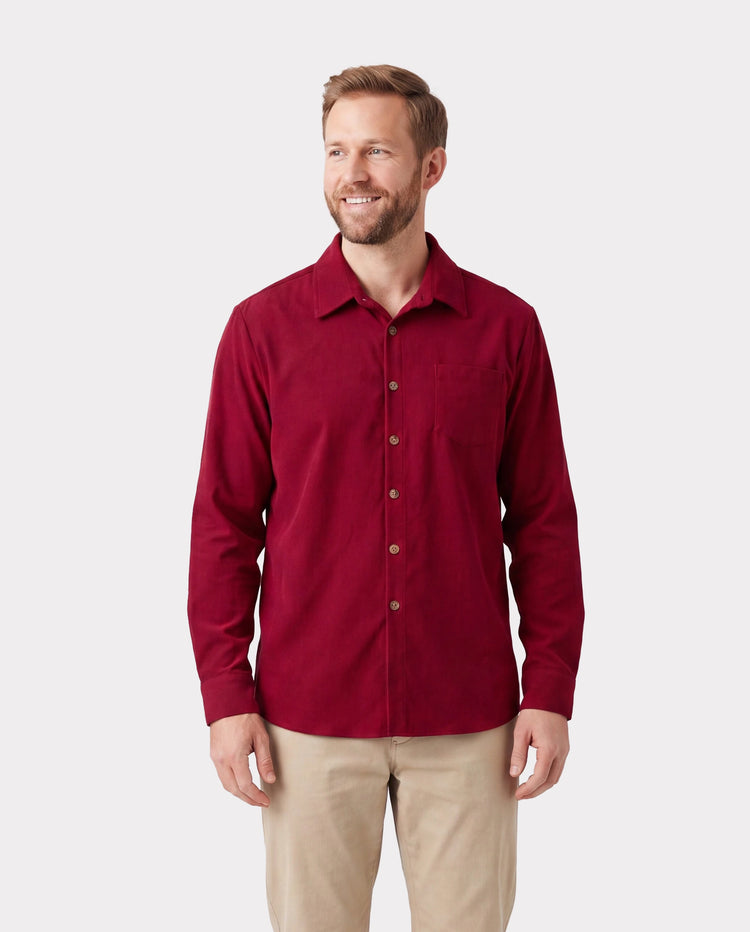 Passendes Familienoutfit-Set Langarmhemd und schulterfreies langärmeliges kariertes Strickkleid mit Spleißen Burgundy