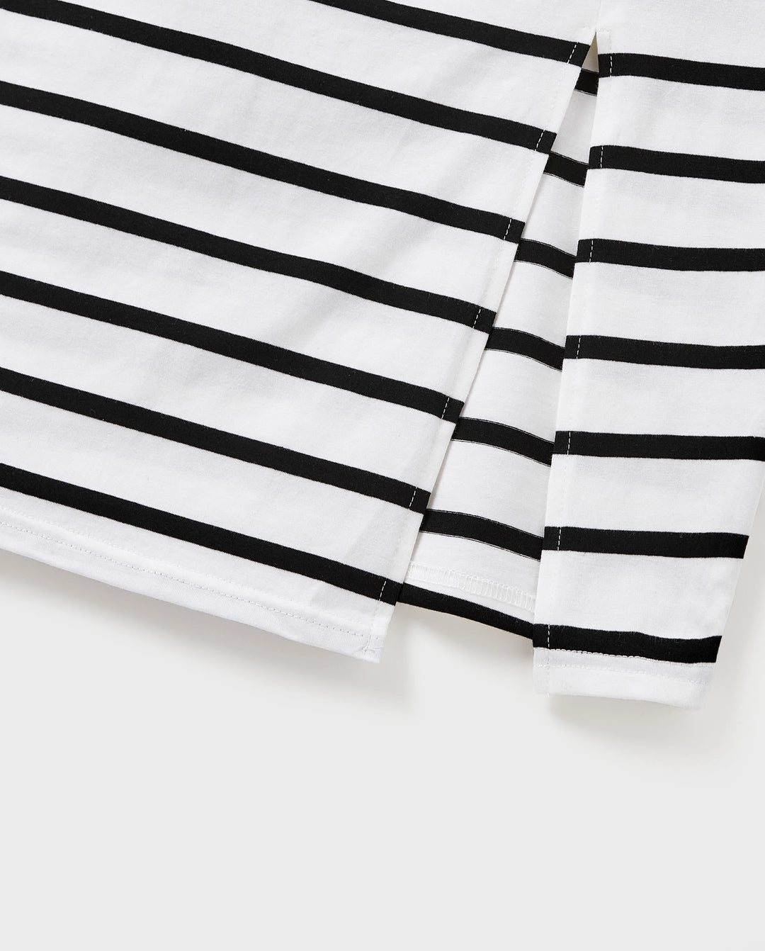 Conjunto Mamá y Yo Vestido Ajustado de Algodón con Tirantes Negro+Blanco