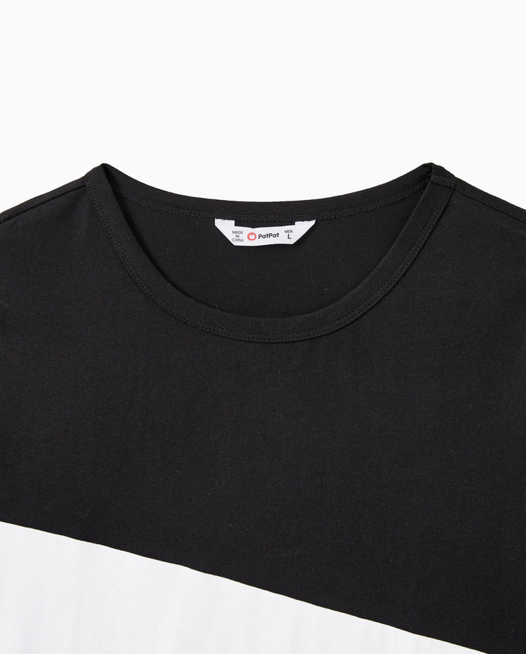 Ensembles hauts bicolores à dos croisé Papa & Fils Noir