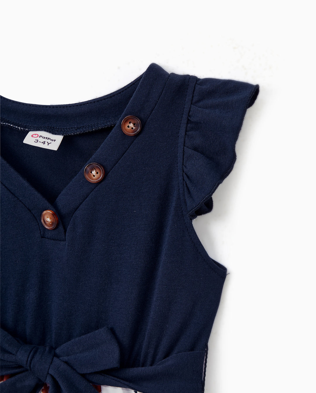 Robe fleurie pour petite fille/enfant Couture en tissu Bleu royal