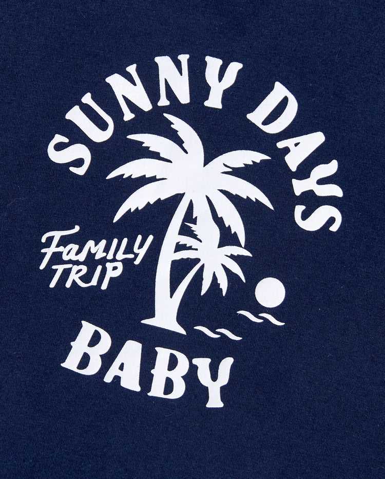 Conjunto de Camiseta y Vestido de Algodón Daddy & Son – Estampado de Palmeras Días Soleados para Papá, Mamá, Bebé y Niño Pequeño, Perfecto para Vacaciones de Verano y Salidas Familiares Azul Tibetano