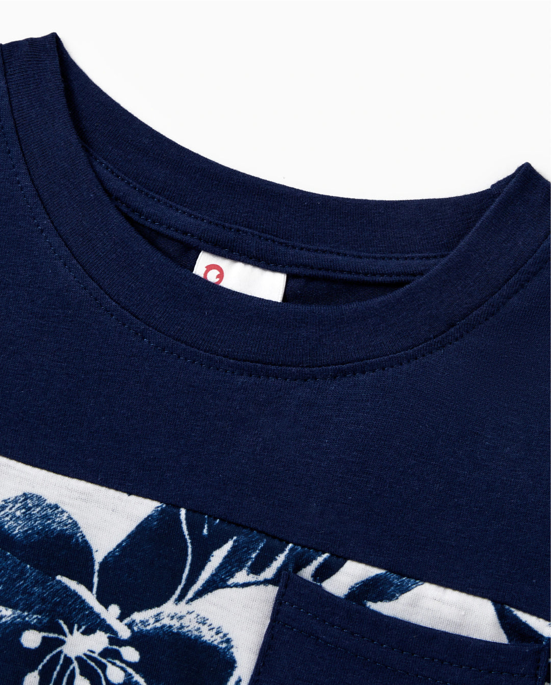 Ensemble assorti famille Papa et Moi : T-shirt en coton avec imprimé floral ou robe débardeur Bleu foncé