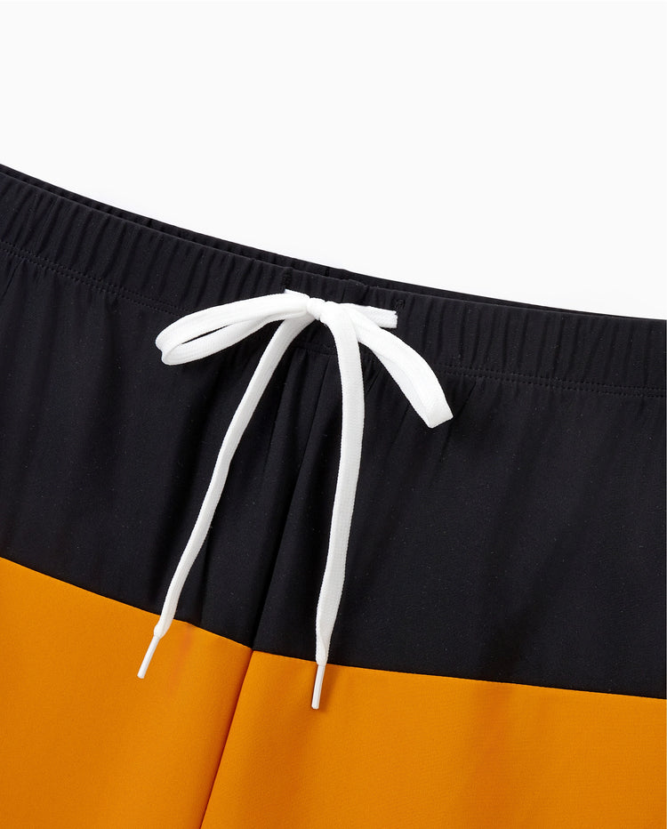 Daddy & Son Colorblock Swim Trunks Shorts Multi-color