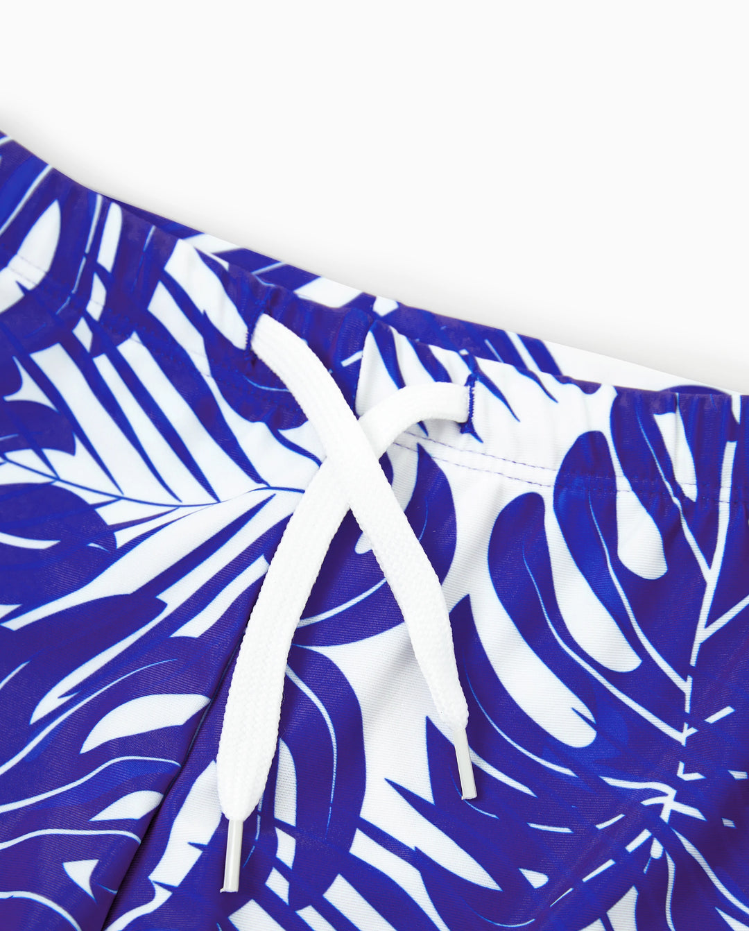 Kleinkind Jungen Tropisches Blattmuster Badehose Blau
