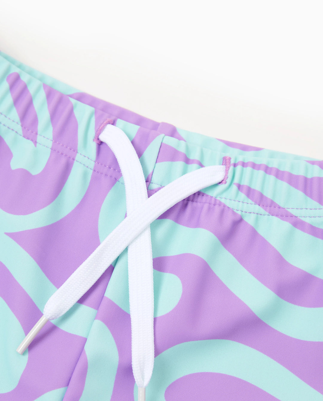 Kleinkind Jungen Trendiger Lila & Blauer Wellenmuster Badehose Lila