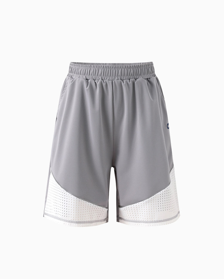 PatPat Rapidair™ Activewear Kid Boy Athletic Schnelltrocknende, atmungsaktive Shorts mit Taschen grau