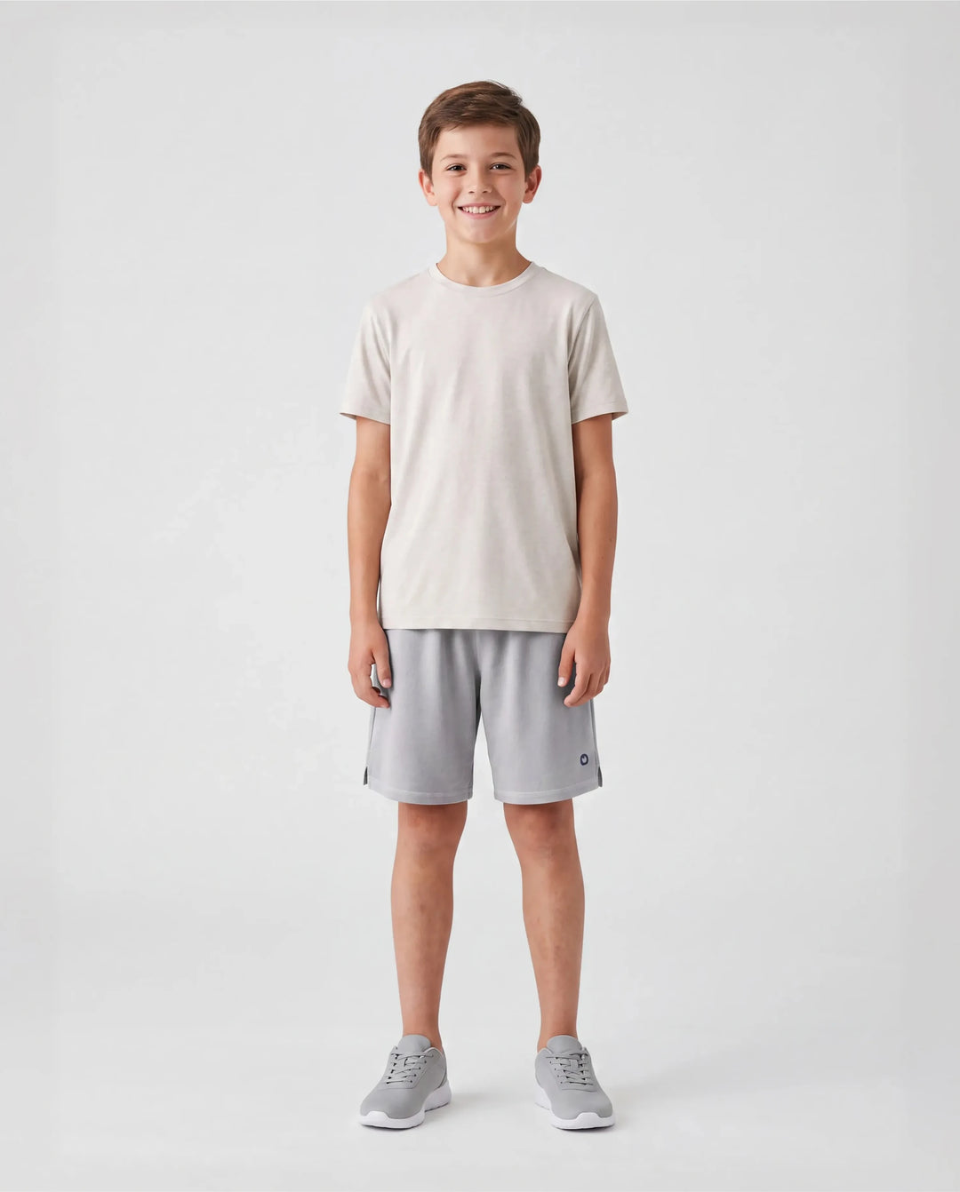 PatPat Rapidair Activewear™ Kid Boy Athletic Quick Dry Atmungsaktive Shorts mit Taschen grau