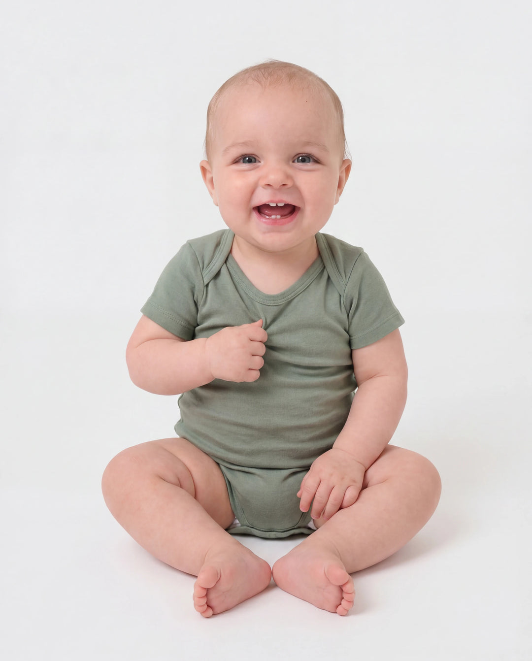 Conjunto de 2 peleles de bambú para bebé niño/niña, lisos y estampados, color verde