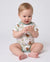 Bamboo Baby Boy/Girl 2-Pack Solid&Printed Rompers Set Light Green