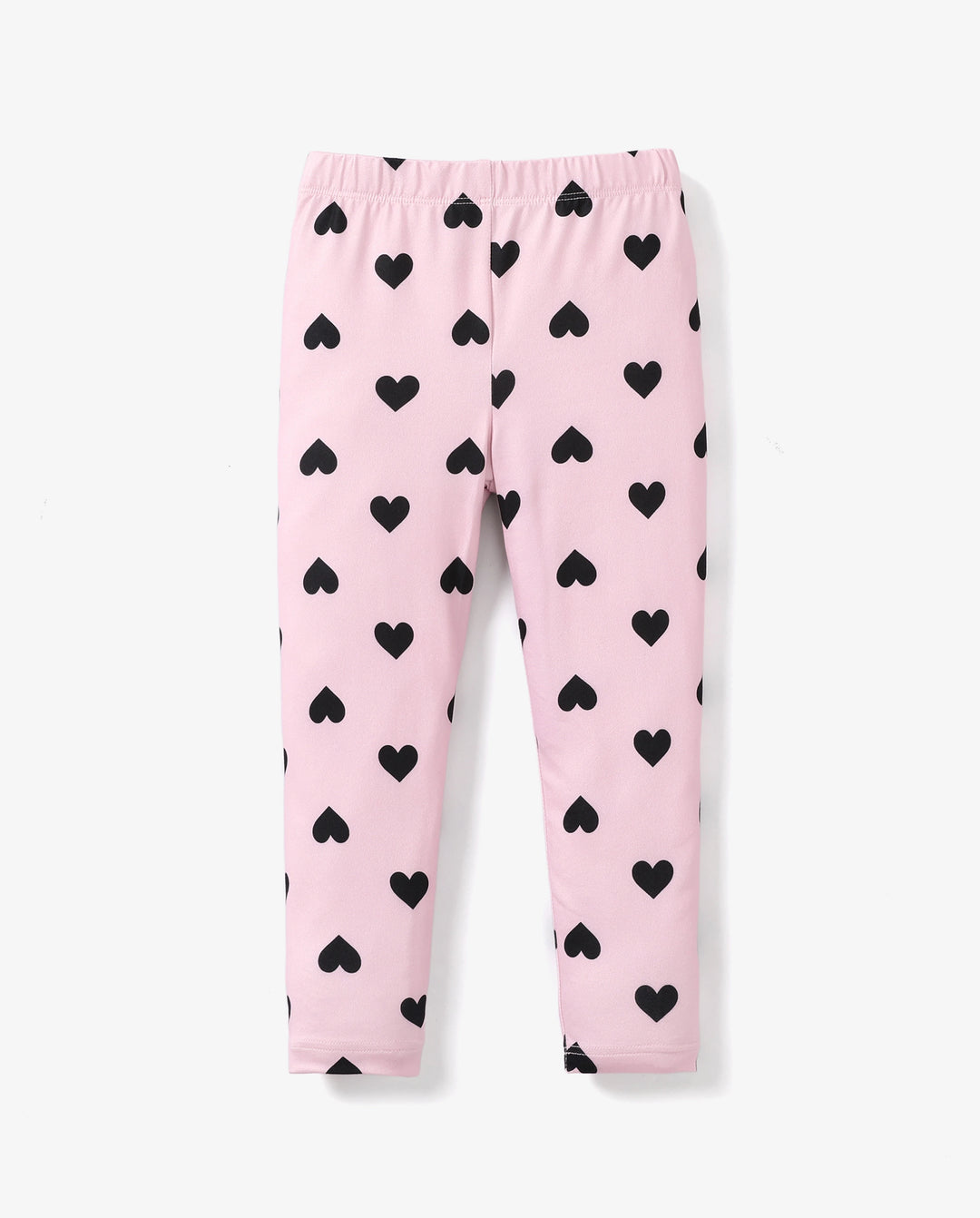 Leggings élastiques roses pour petite fille