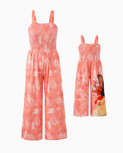 Disney Princess Mama & Ich Jumpsuit Moana mit Allover-Print orangerot