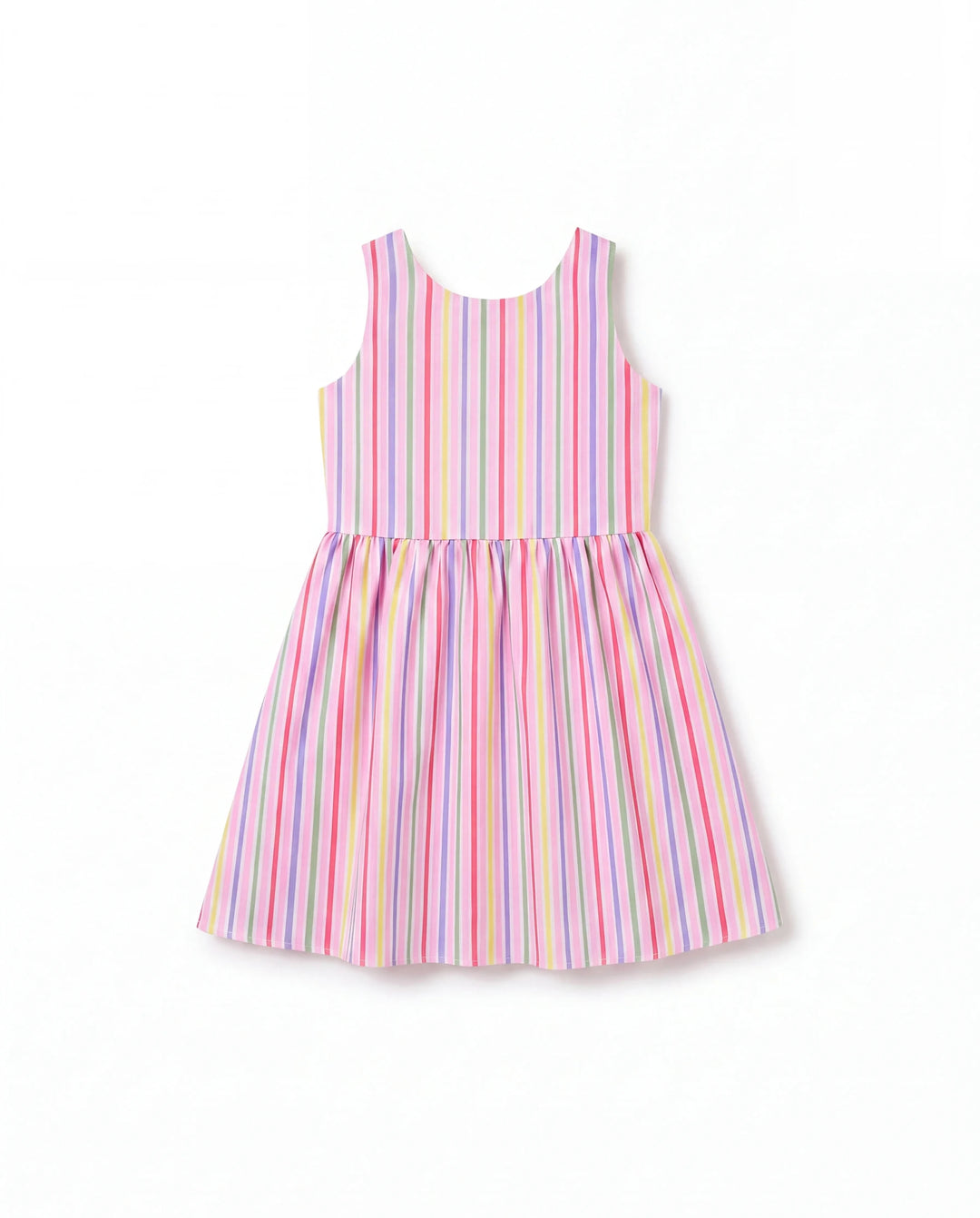 Ocean Vibes Toddler Girl Crossback Dress Pink
