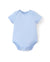 Barboteuse décontractée en bambou pour bébé garçon/fille, bleue