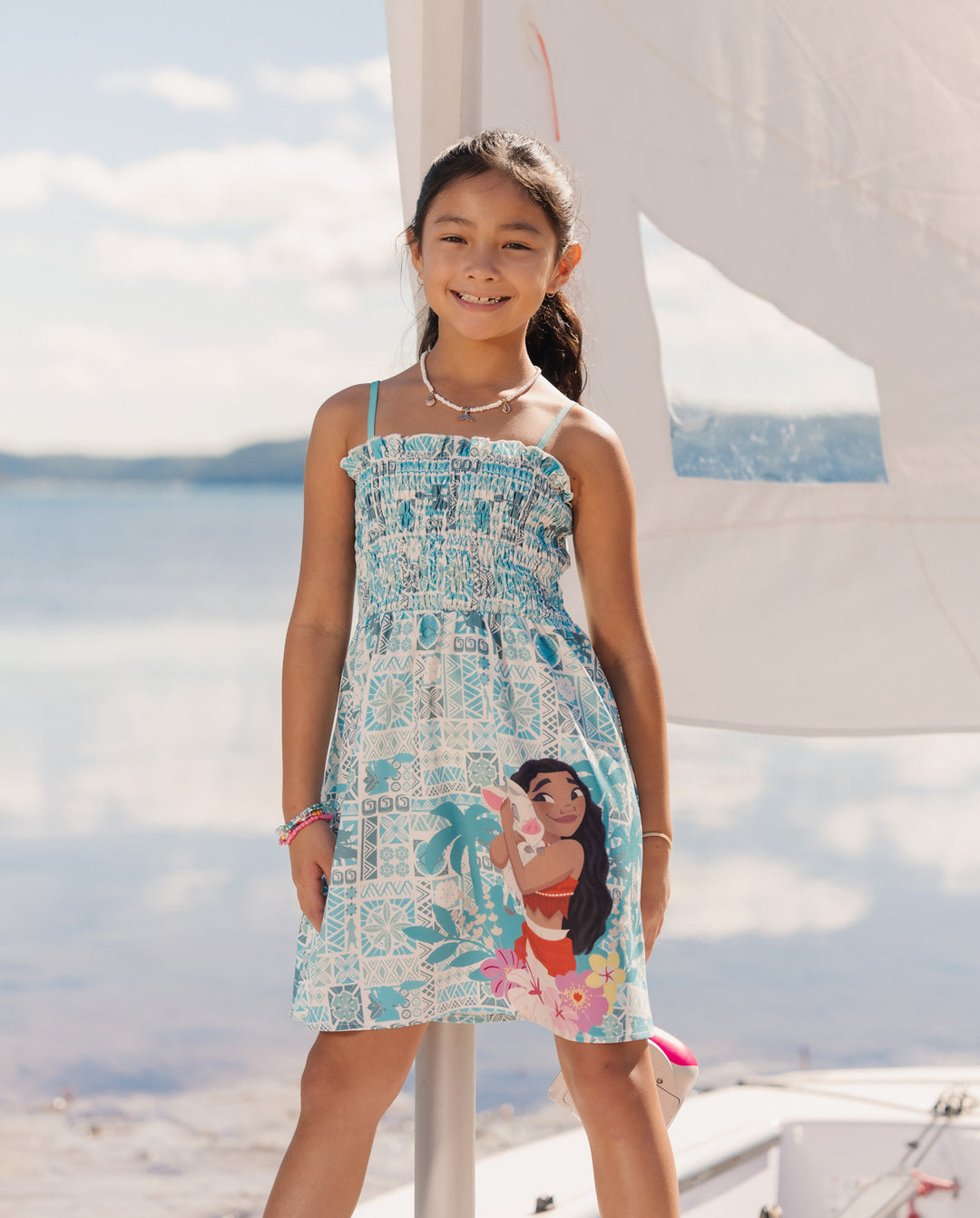 Disney Moana Family Matching Island Print Tees and Dresses