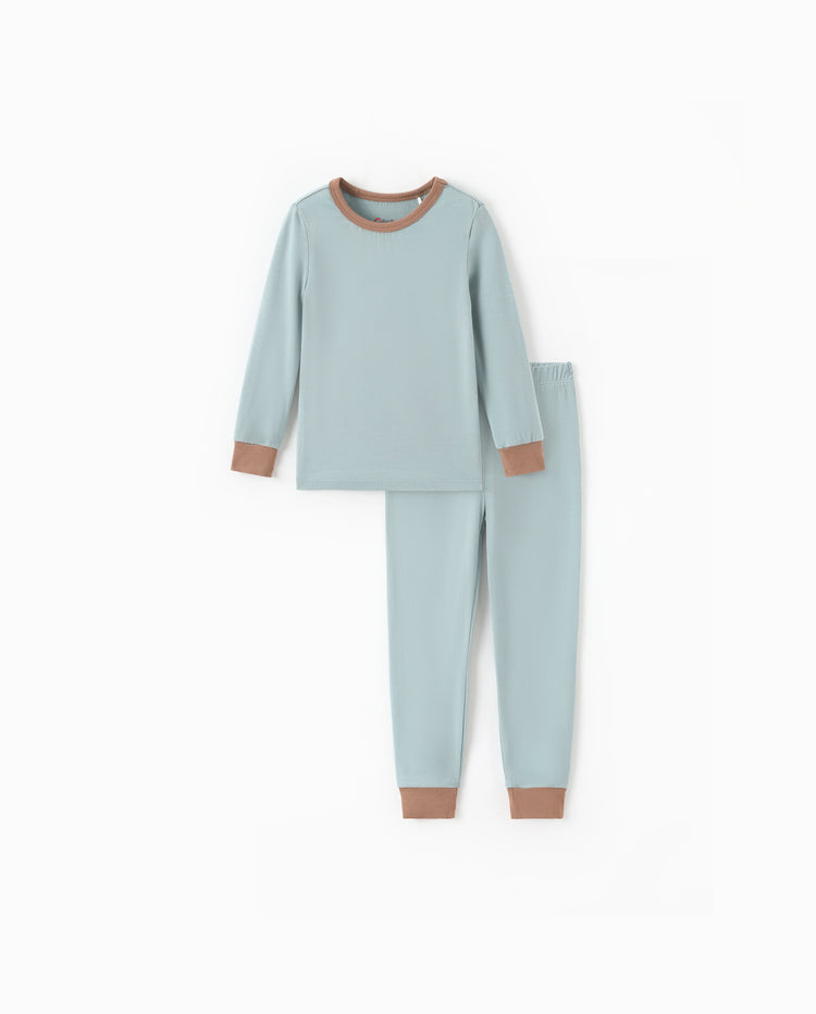 Baby 2-teiliges Tencel Modal Pyjamas Set für Mädchen / Jungen ( eng anliegend ) grün