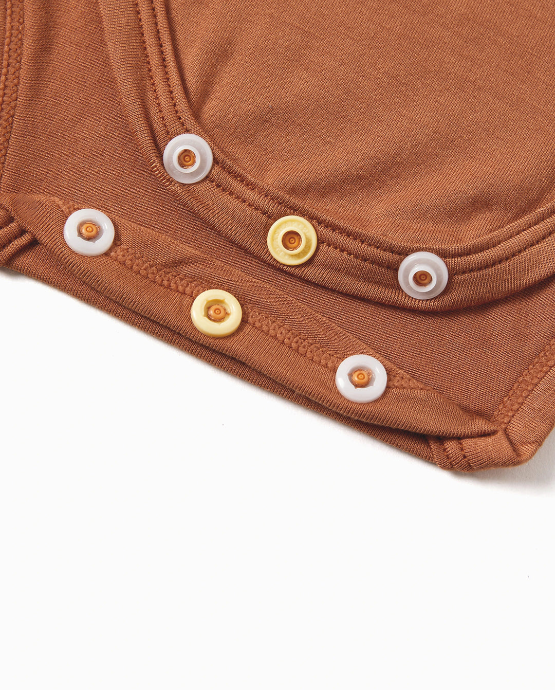 2-teiliges Bambus Baby Bodysuit-Set mit Blumenmuster – Langarm-Strampler für Baby Mädchen & Neugeborene in Braun
