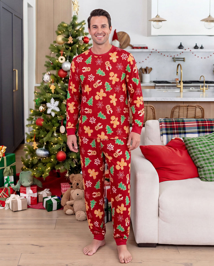 Christmas Gingerbread Family Matching Pajamas