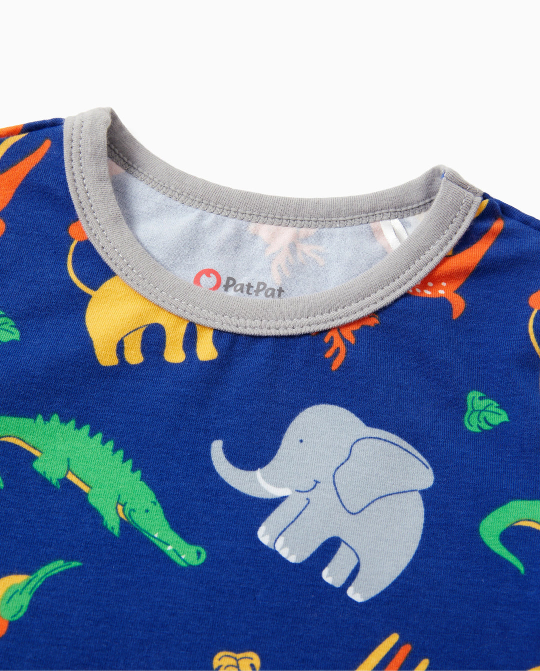 Kleinkind / Kinder 4-teiliger Pyjama aus Bio-Baumwolle 4-in-1 PJ Snug Fit Pjs für Mädchen / Jungen grau