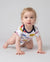 Bamboo Baby Boy/Girl 2-Pack Solid&Printed Rompers Set Deep Blue