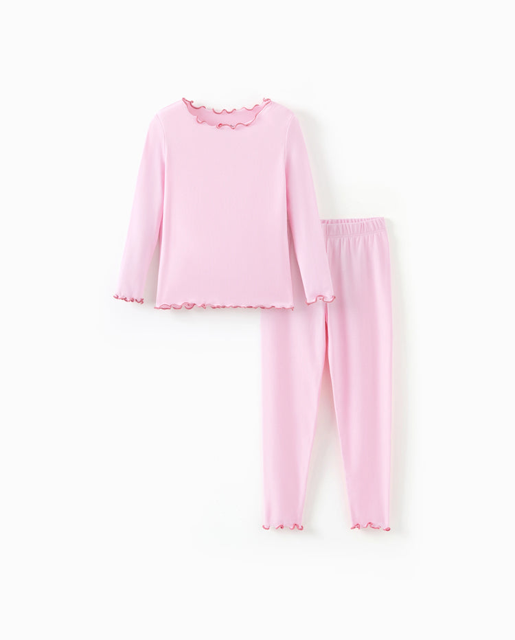 Halloween Pajama Set 2-piece Modal Pajamas With Childlike Print for Toddler / Kids ( Snug-Fitting ) Pink