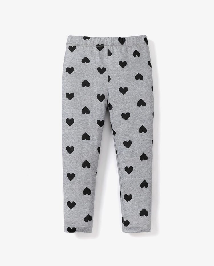 Toddler/Kid Girl Elasticized Leggings Flecked Grey