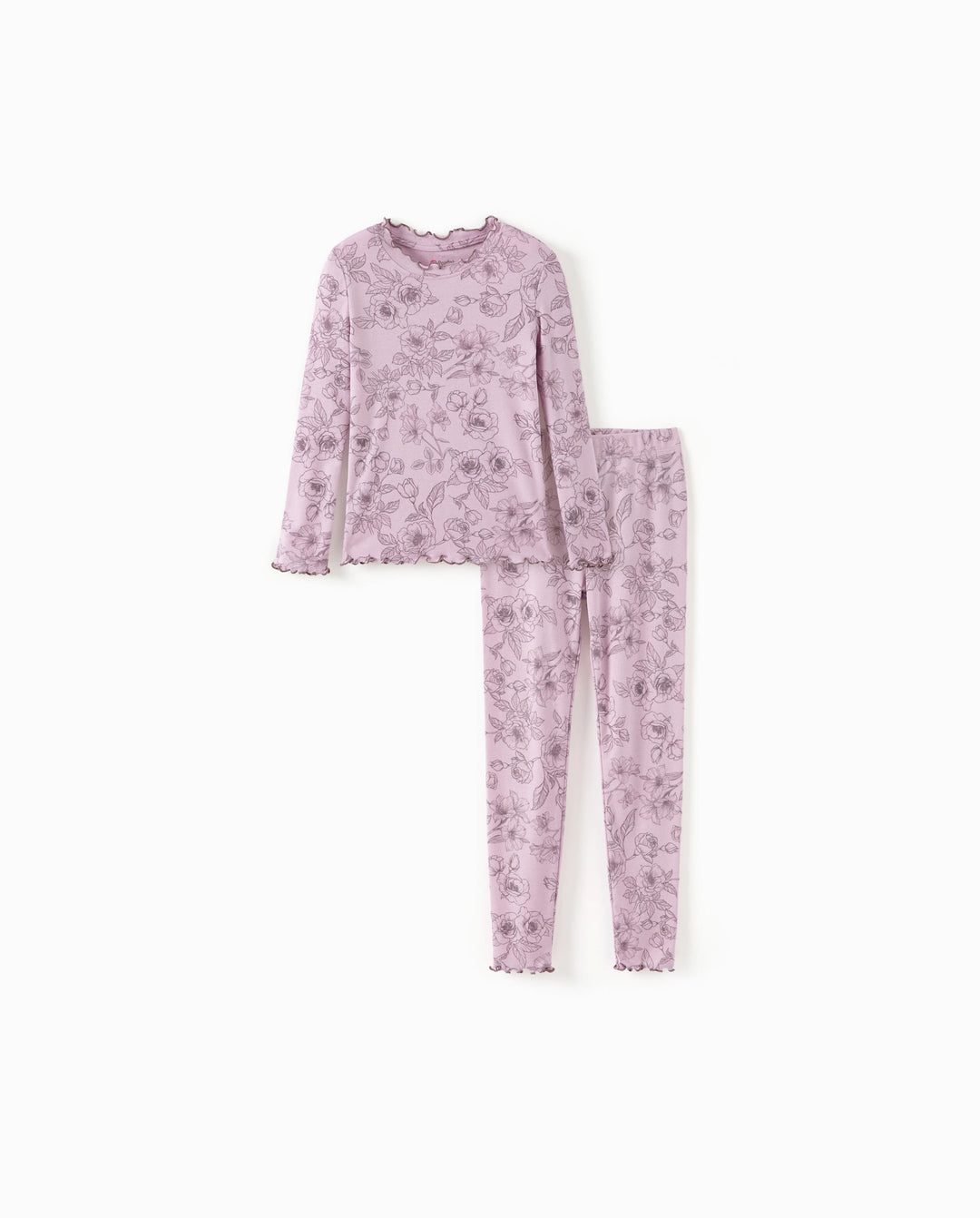 Toddler / Kids Pajamas 2-piece Pajama Set with Soft Tencel Lyocell Wool Blend (Snug-Fitting ) Pink