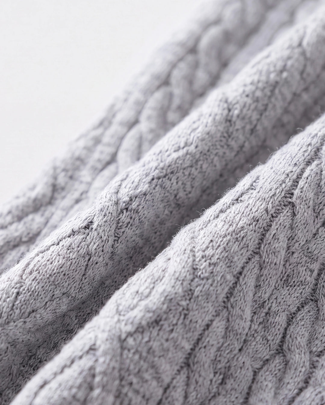 Ensemble 2 pièces sweat-shirt et pantalon en tricot uni pour bébé garçon/fille, gris clair