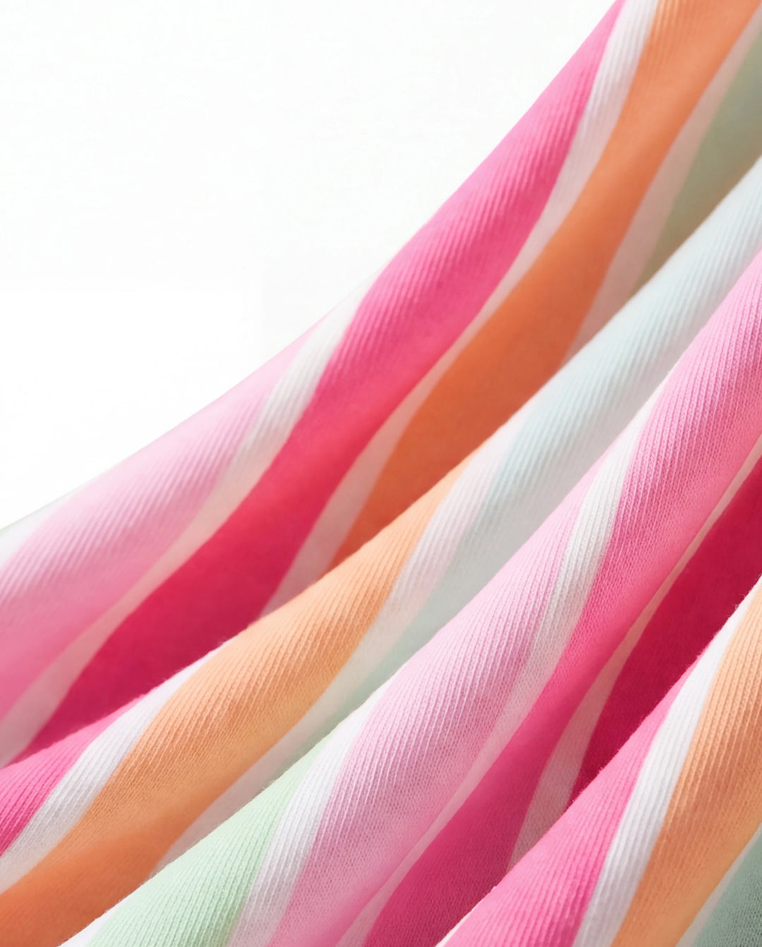 Conjunto de 2 piezas de camiseta de manga corta con volantes y pantalones cortos a rayas con cinturón para niña pequeña, color rosa intenso