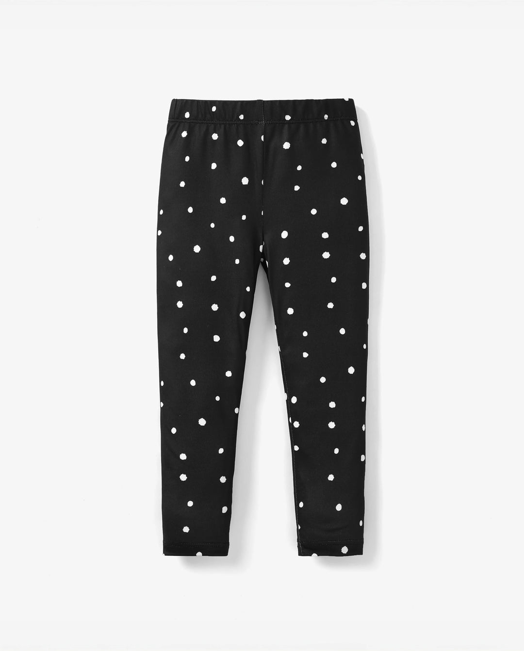 Leggings elásticos negros para niña pequeña