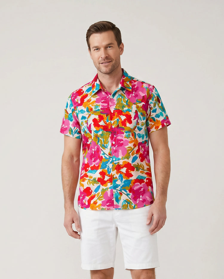 Conjuntos a juego coloridos para toda la familia, top sin mangas con tirantes y falda, conjuntos de camisa para vacaciones de verano, playa, sesiones de fotos, viajes Rosa fuerte