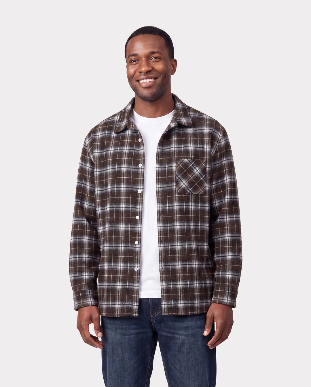 Velvet & Plaid Matching Family Outfits Dad/Son Shirts & Mom/Daughter Velvet Dresses Sets Dark Brown