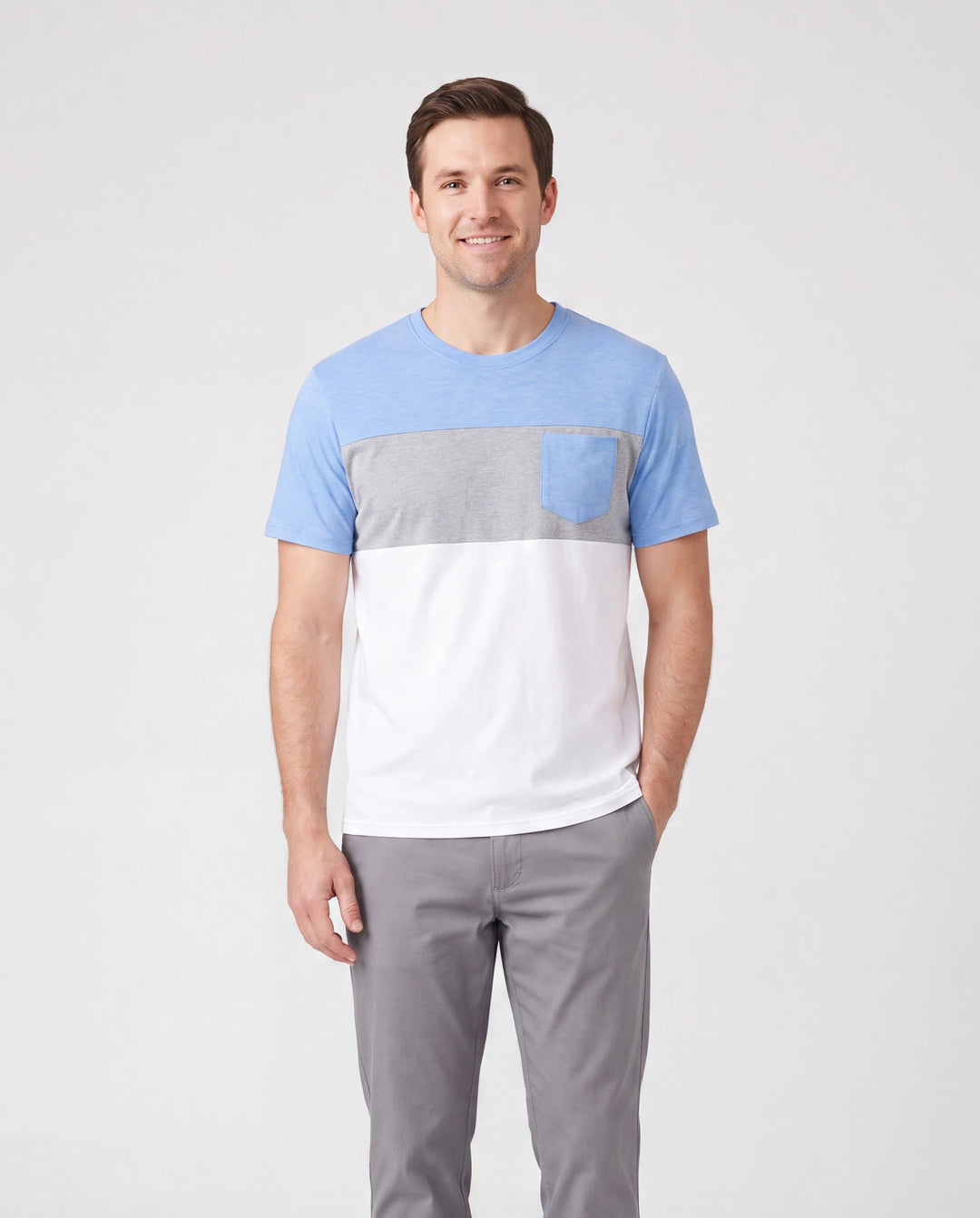 Family Matching Sets Butterfly Soft Casual Tee & Below Knee Dresses with Belted Design Blue Light Blue