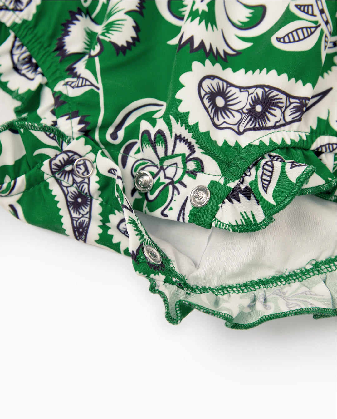 Daddy & Daughter Outfits Set Floral Print Short-sleeve Collar Shirt or Strappy Smocked  Dress for Summer Vacation Green