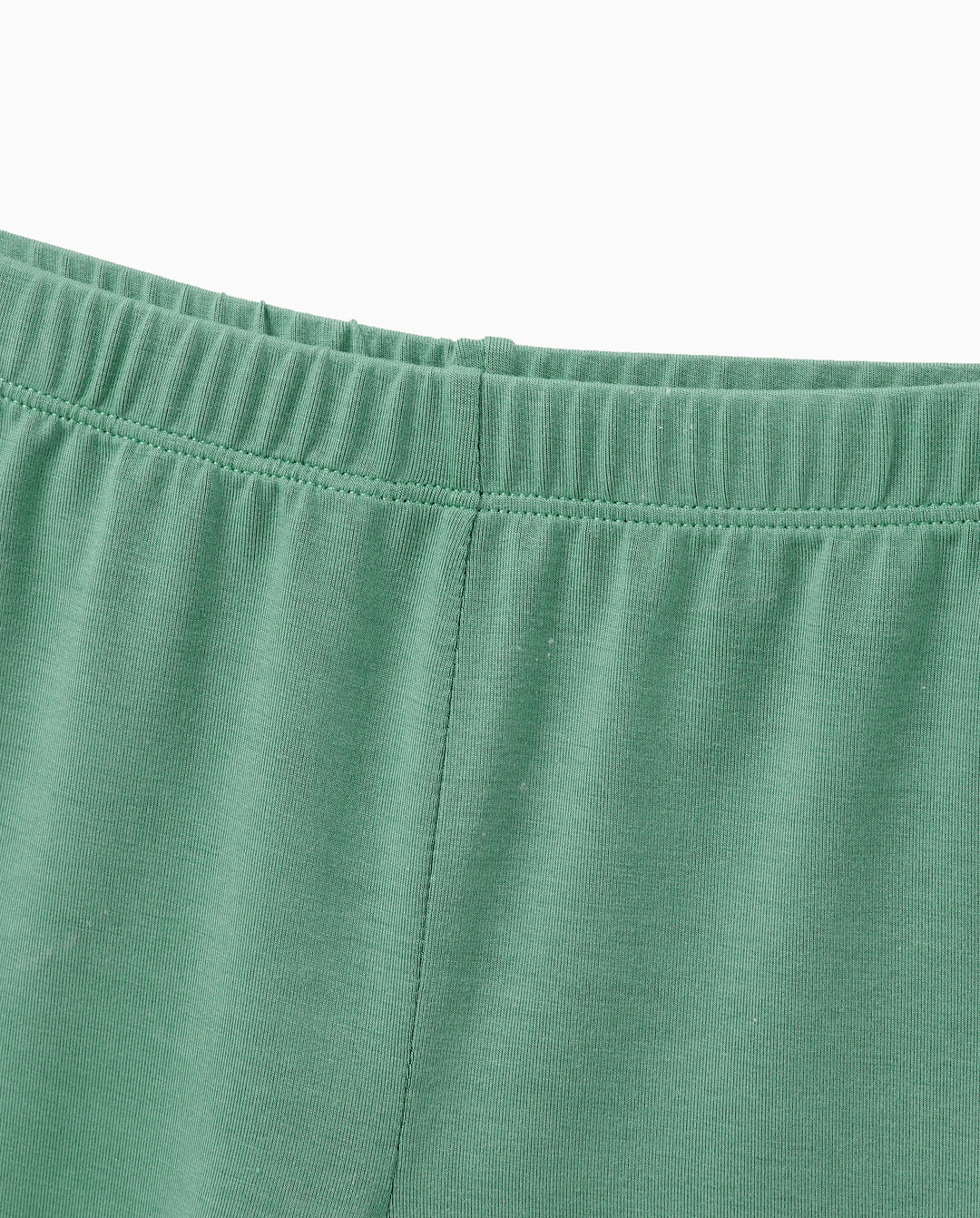 Mommy & me Bamboo Pajamas Buttery Soft Bamboo Viscose PJs for Men Women Kids Toddler Baby, Solid Color Short Sleeve Shirt & Shorts Sleepwear Green