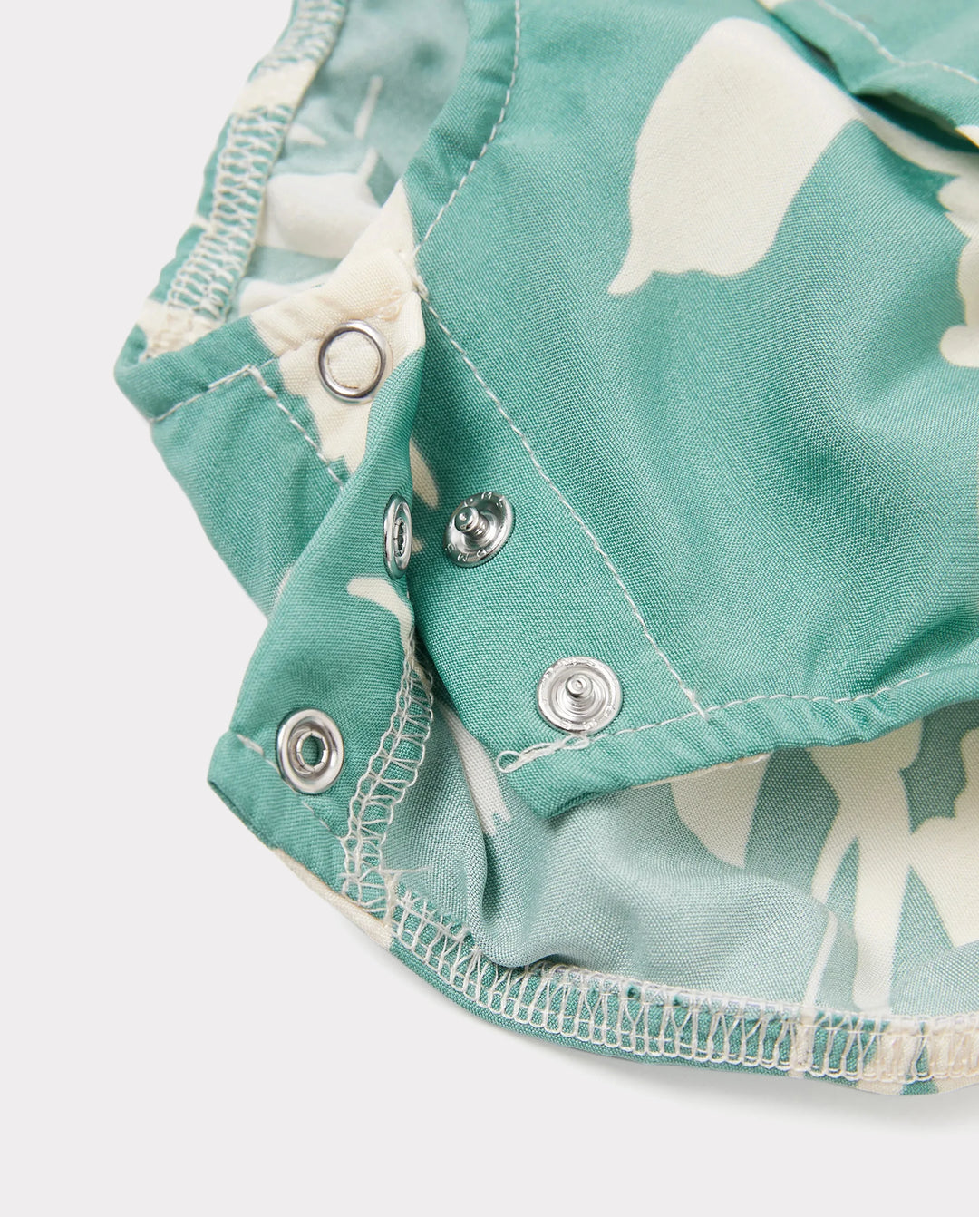 Daddy & Daughter Leaf Print Green Short-sleeve Shirt or Sling Shirred Dress Set Green