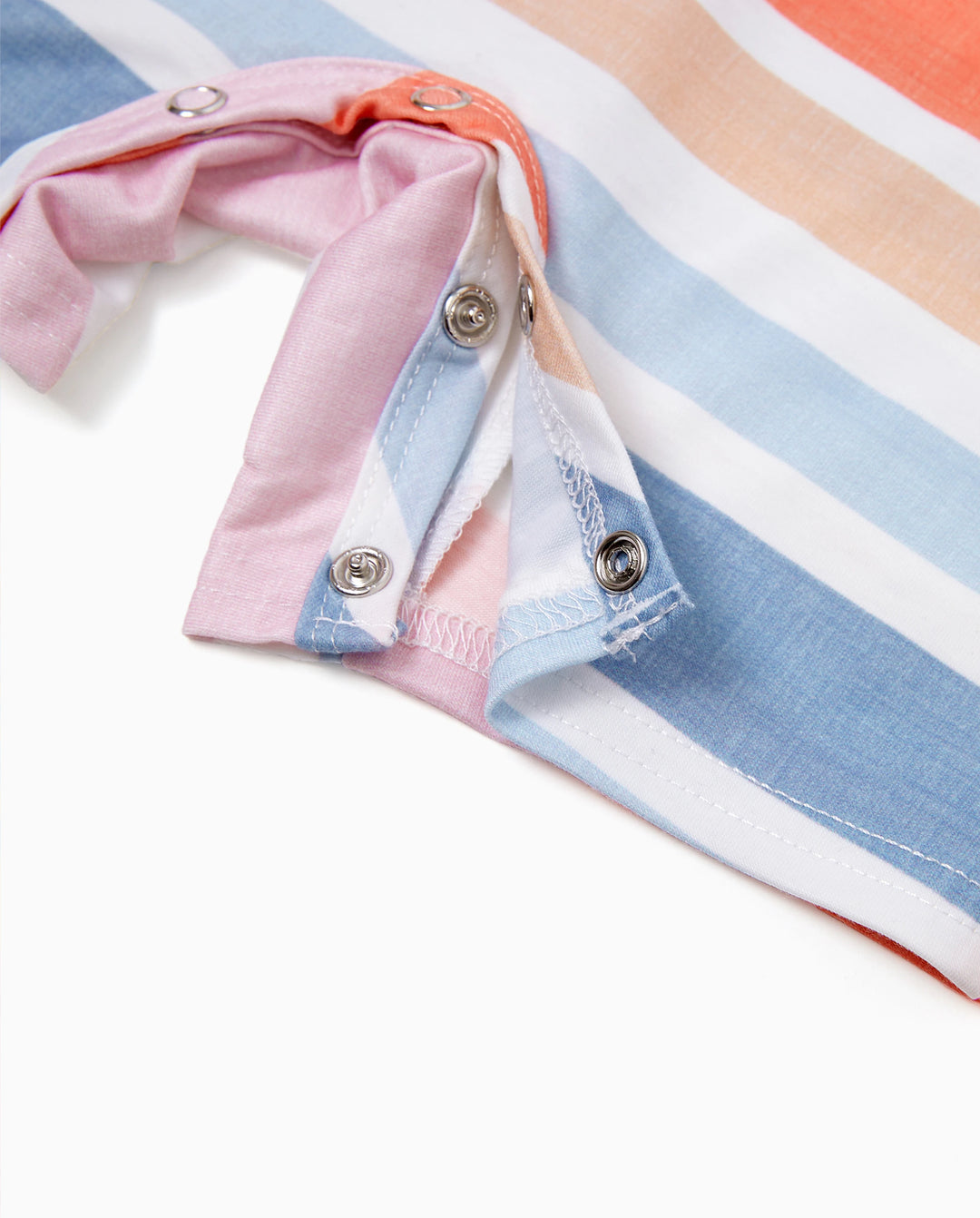 Daddy and Me Family Matching Blue Short-sleeve Tee or Colorful Stripe Camisole Dress Multi-color