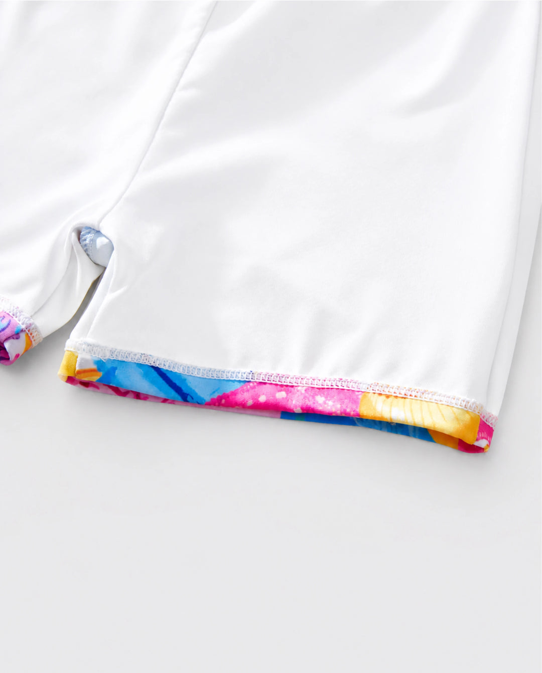 Papa & Sohn Muschel- & Seestern-Print Badeanzüge Raffung Einteiler & Badeshorts Set Mehrfarbig