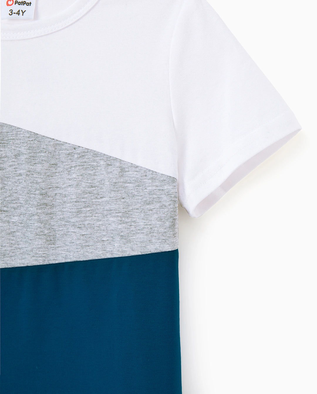 Ensembles de T-shirts à manches courtes colorblock Daddy & Son Azur