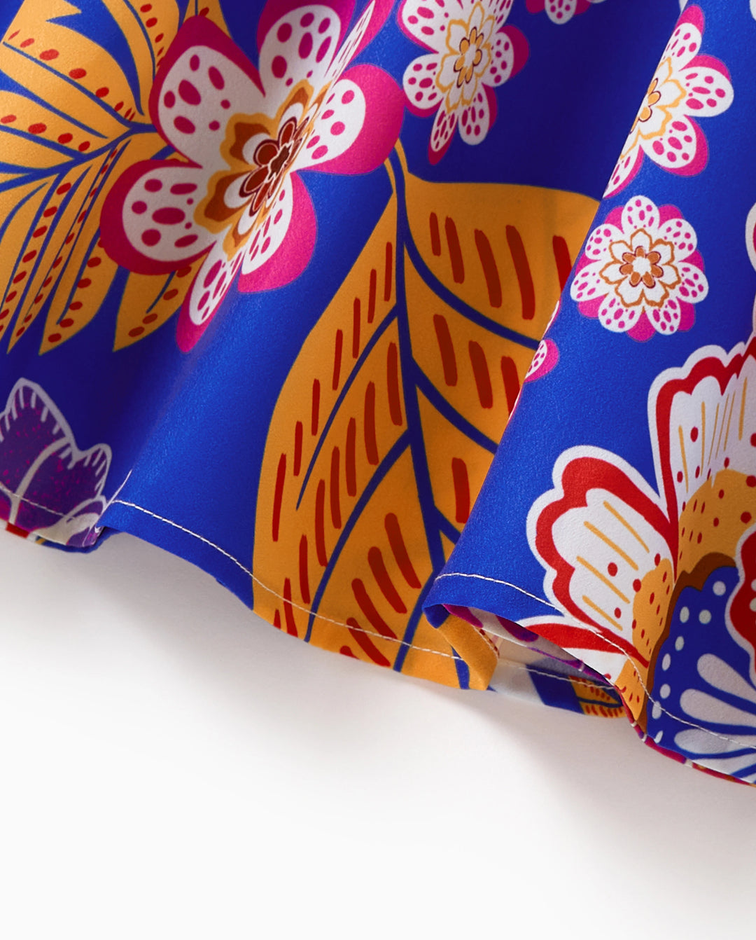 Tenues hawaïennes pour fille tout-petit/enfant, imprimé floral tropical, robe à bretelles ceinturée, ensemble vêtements de vacances d'été pour la plage, marine