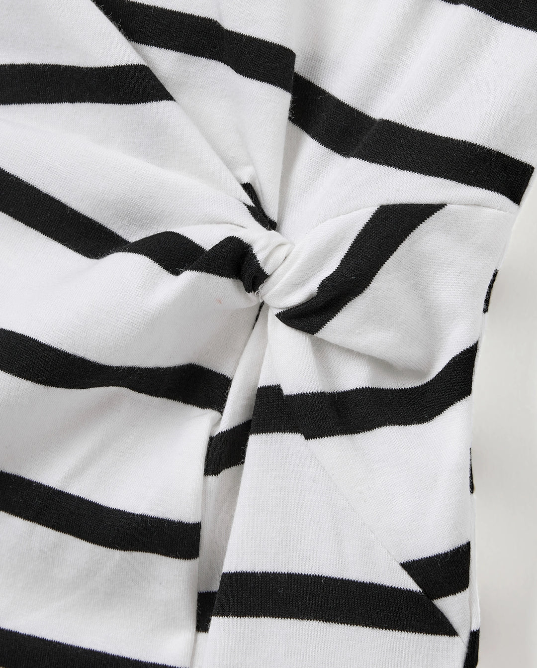Conjunto Mamá y Yo Vestido Ajustado de Algodón con Tirantes Negro+Blanco