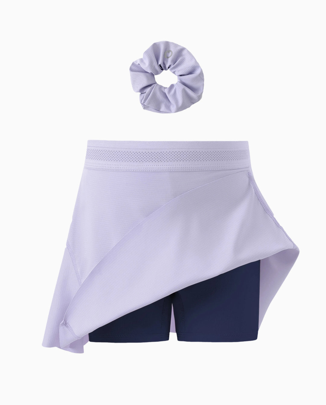 PatPat Rapidair Sportbekleidung Mädchen Tennisrock 2-in-1 mit Bambus-Viskose Shorts & Tasche Helllila
