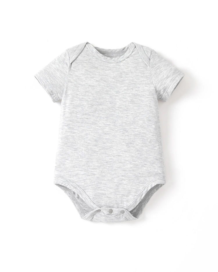 Barboteuse décontractée en bambou pour bébé garçon/fille, grise