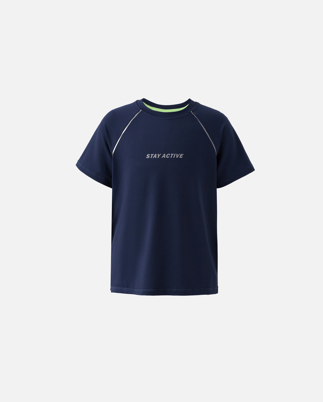 PatPat Lightflow Activewear Kid Boy Athletic Ultra Lightweight & Quick Dry Short Sleeve T-Shirt Deep Blue
