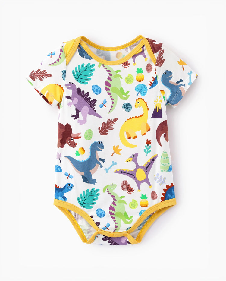 Bamboo Baby Boy/Girl 1pc Allover Print  Bodysuits  Color block
