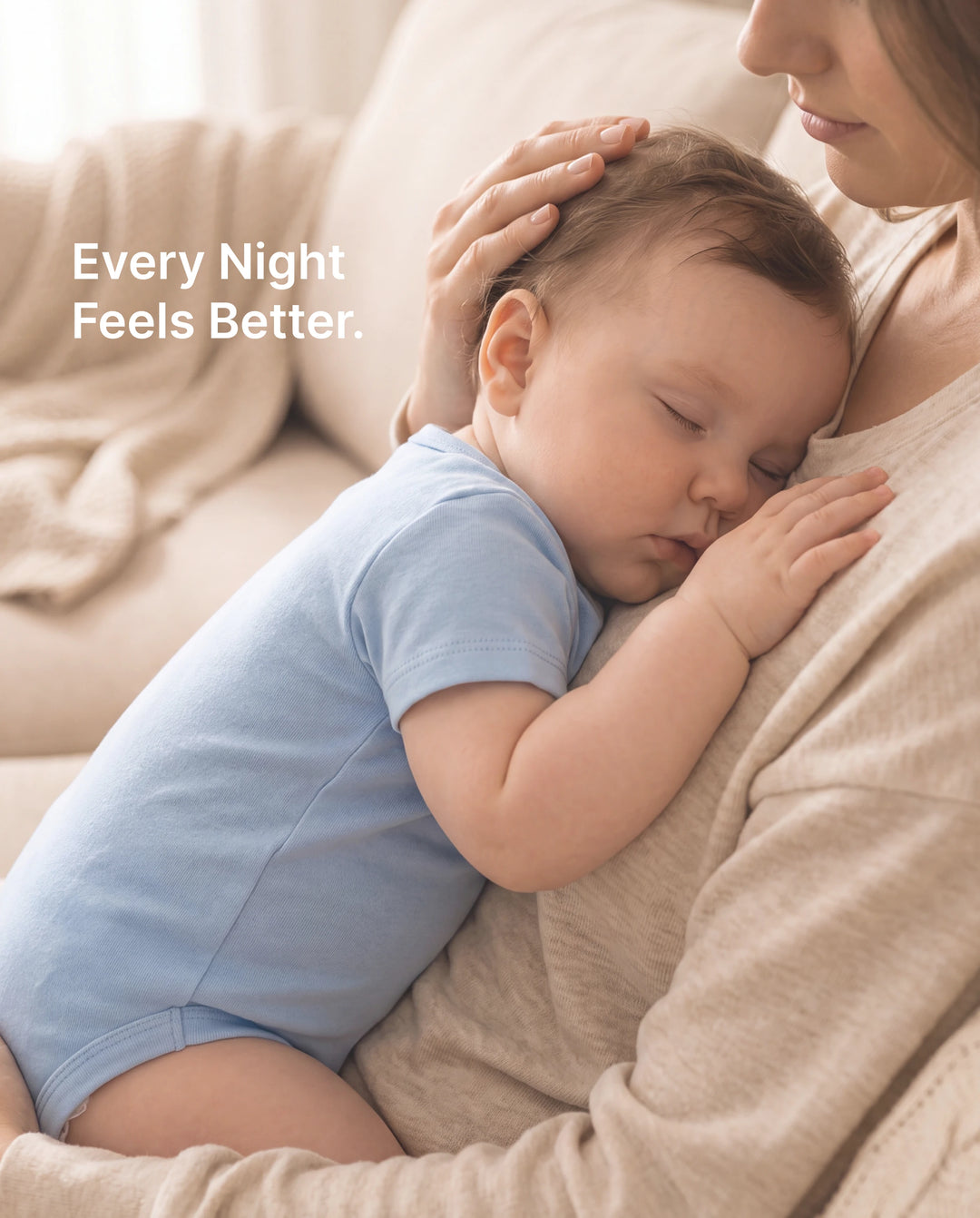 Mono informal de bambú para bebé niño/niña azul
