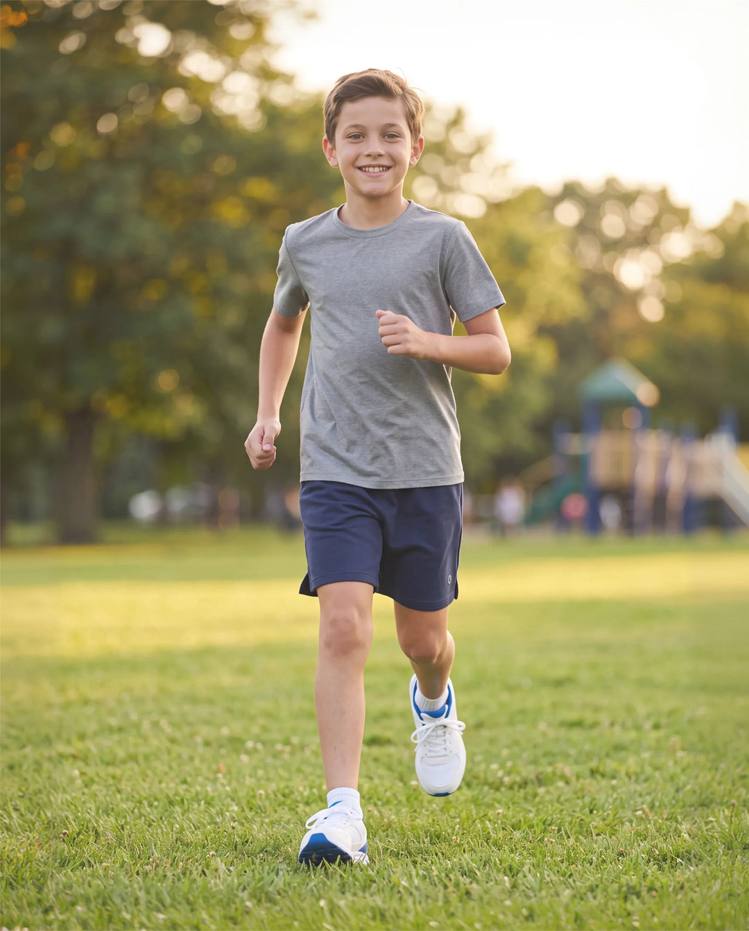 PatPat Rapidair Activewear™ Kid Boy Athletic Quick Dry Atmungsaktive Shorts mit Taschen tiefblau